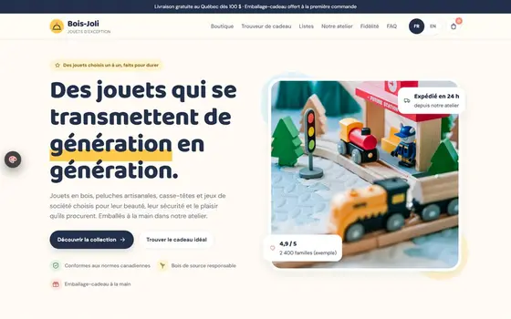 Site Jouets prêt à acheter