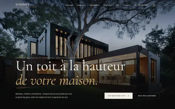 Site Toiture prêt à acheter